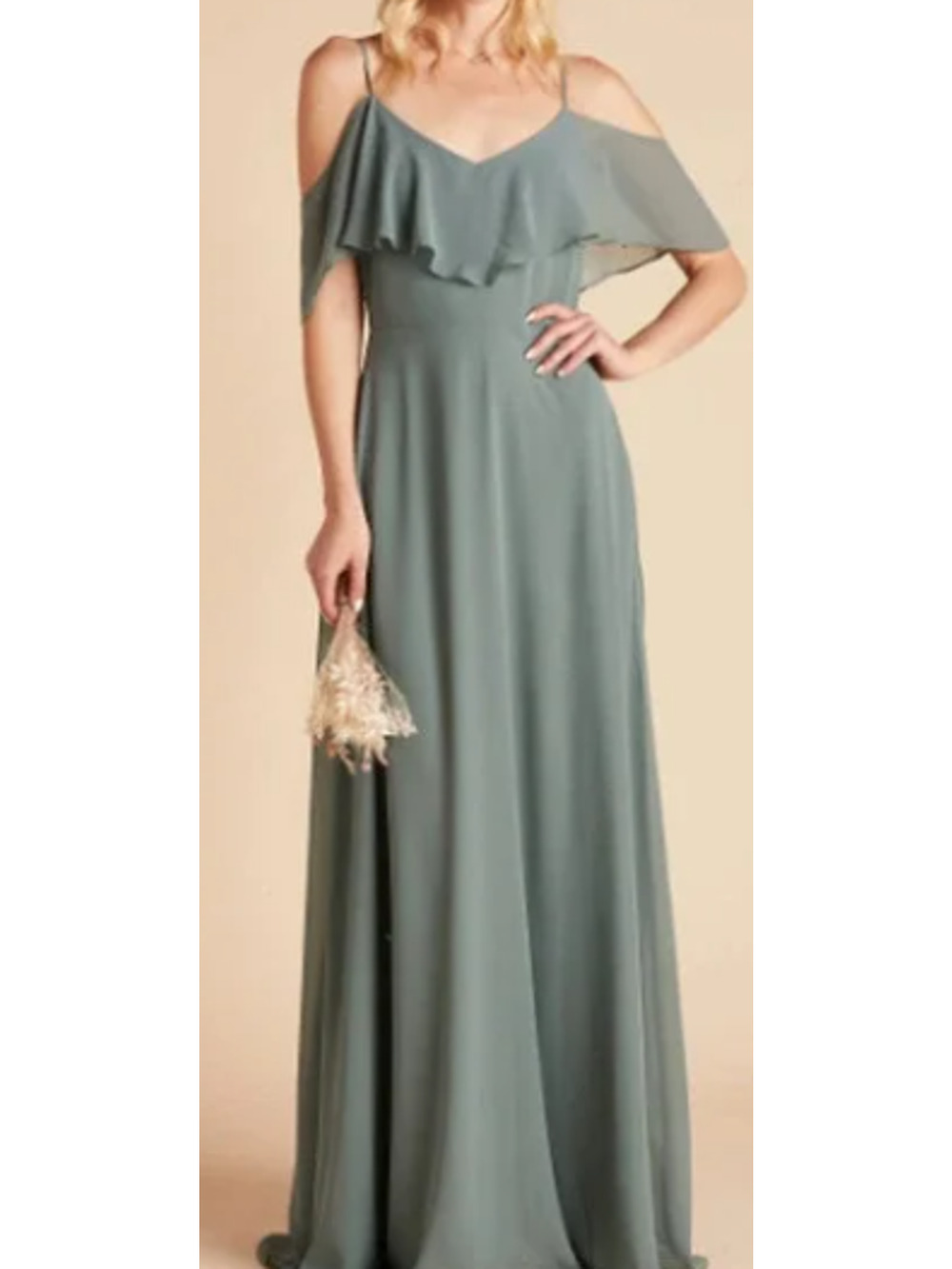 BIRDY GREY XS Sea Glass V-Neck Sleeveless Devin Convertible Maxi Dress NWT 0B17